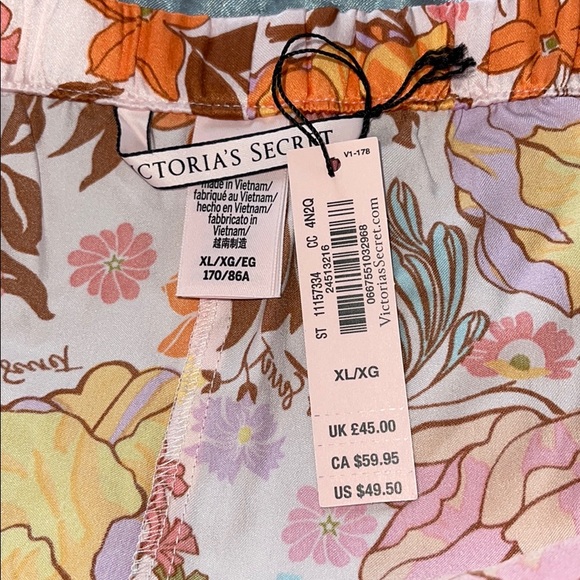 Victoria Secret Floral Flouncy PJ Set NWT